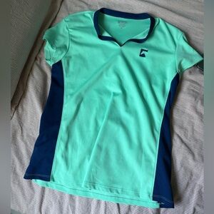 Mint and Navy riding shirt